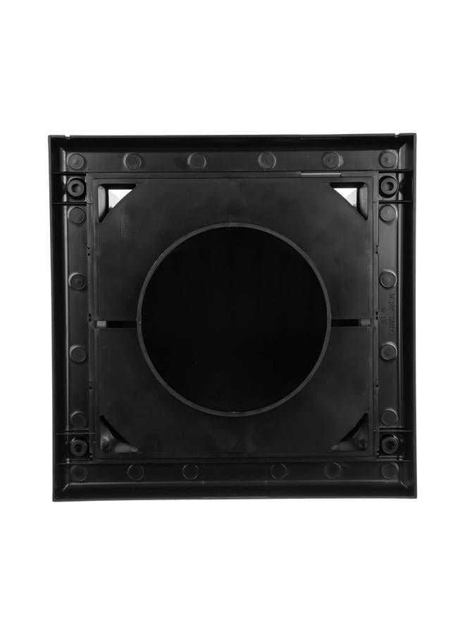 Awenta 4" Inch Wall Vent Cover with Backdraft Damper - Black ABS Plastic Hood with Gravity Flap/Rain Guard - Weatherproof Exterior Exhaust Grille for Dryer Bathroom Kitchen Fans - Outdoor Air Outlet - Image 3