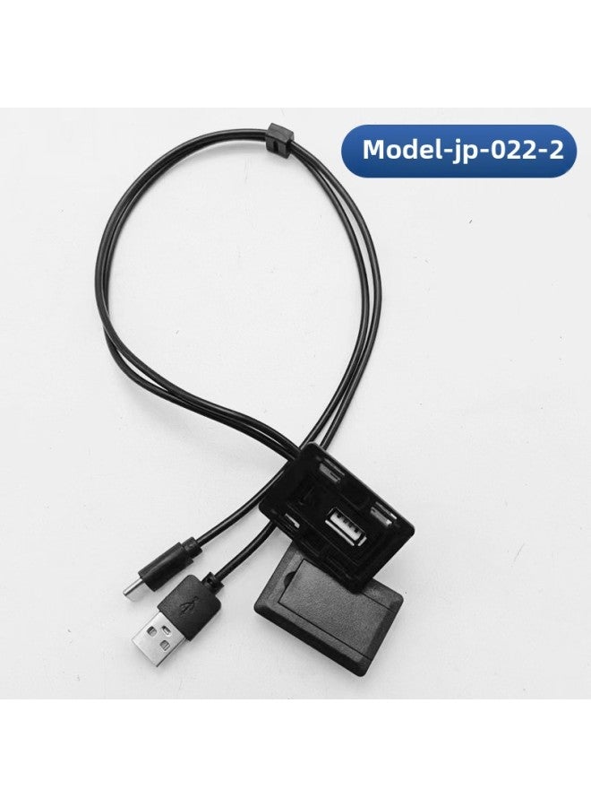 Backpack Usb Charging Cable Bag Android Data Cable Luggage External Usb Charging Cable Interface Accessories-Color:Model-jp-022-2 (ordinary Fast Charging Type)  - Image 1