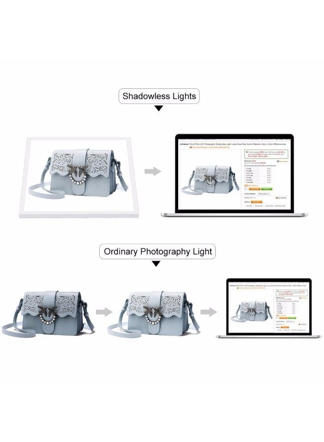 NIBEMINENT LED Photography Shadowless Bottom Light White  - Image 2
