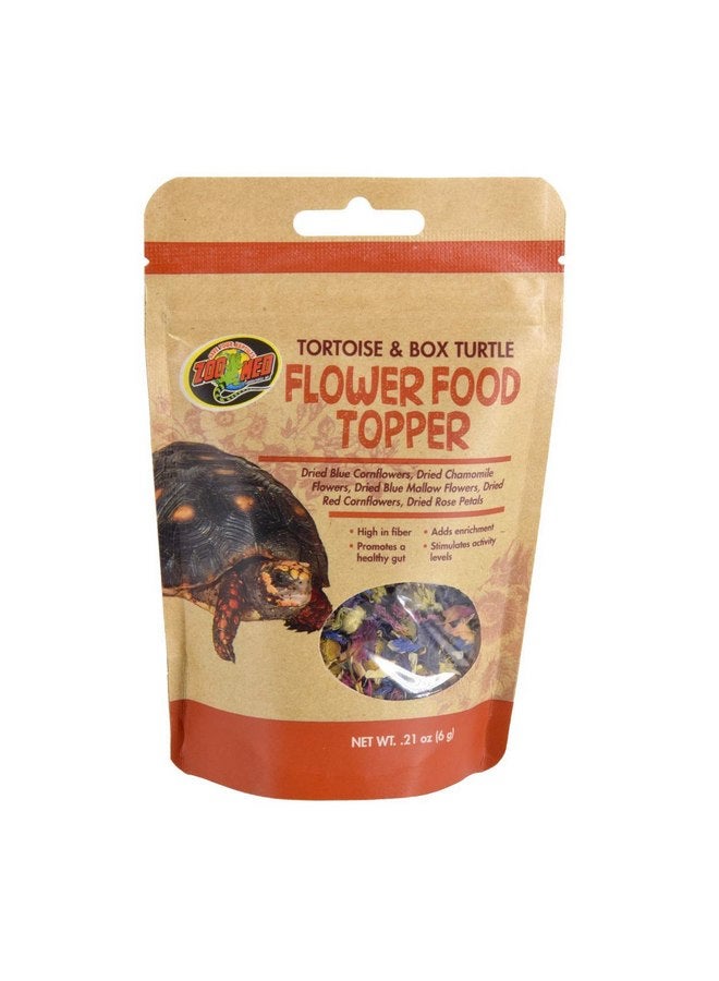 Zoo Med Flower Food Topper for Tortoise and Box Turtle 0.21 ounce - 3 Pack
