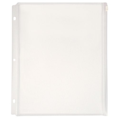 Lion Expanding Zipper Binder Pocket, Clear, Pack of 4 (24700-CR-4P) - Image 1