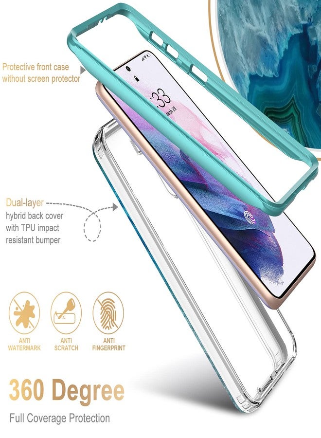 ESDOT for Samsung Galaxy S21 Case,Military Grade Passing 21ft Drop Test,Rugged Cover with Fashionable Designs for Women Girls,Shockproof Protective Phone Case for Galaxy S21 6.2" Agate Stone - Image 3