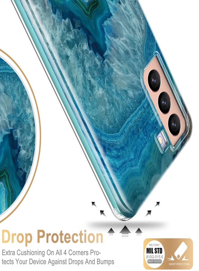 ESDOT for Samsung Galaxy S21 Case,Military Grade Passing 21ft Drop Test,Rugged Cover with Fashionable Designs for Women Girls,Shockproof Protective Phone Case for Galaxy S21 6.2" Agate Stone - Image 5