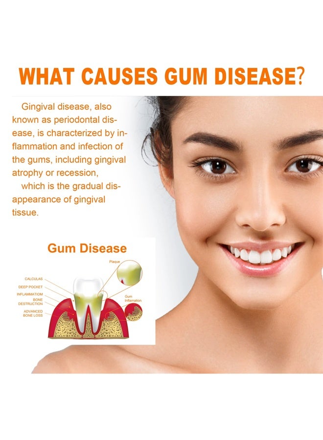 EELHOE Gum Repair Essence Ampoules, Ampoule Tooth Serum, Deep Cleaning And Gum Repair Toothpaste, Fresh Breath, Natural Ingredients, 1.5ml * 7Pcs - Image 4