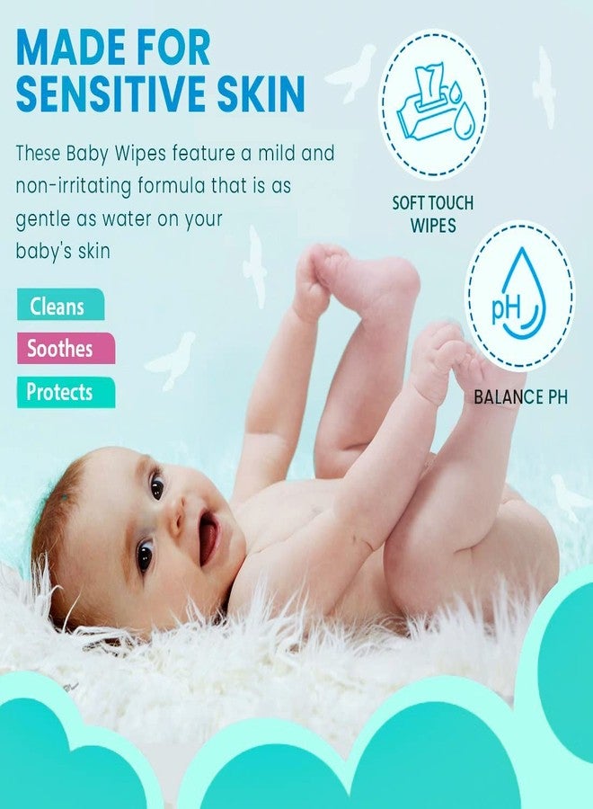 Glider Baby Wipes | 25 Wipes per Pack | Gentle & Ultra-Soft with 98% Water, Aloe Vera & Vitamin E | (Pack of 3 - 75 Wipes) - Image 4