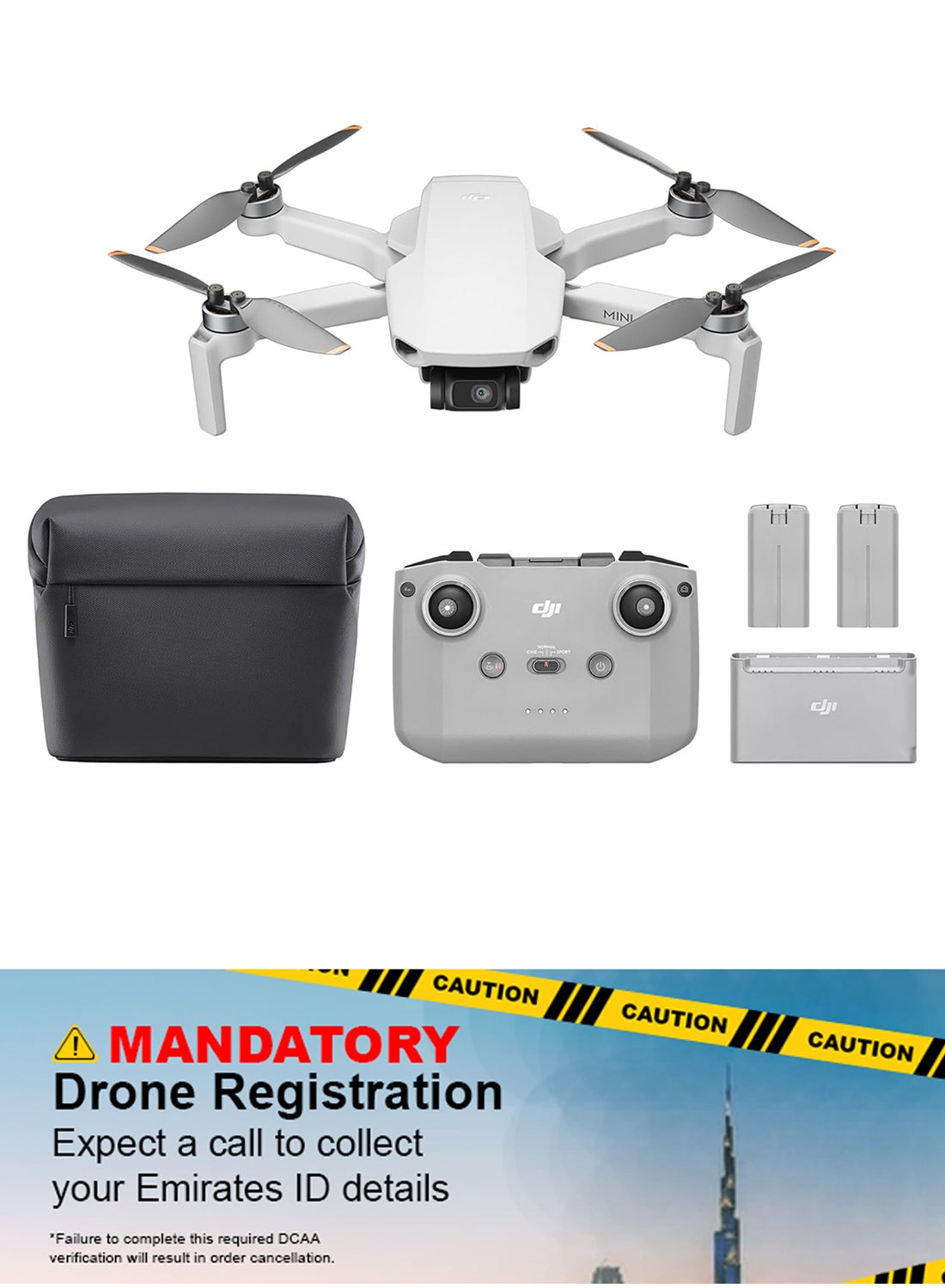 Mini 4K Fly More Combo, Drone with 4K UHD Camera for Adults, Under 249 g, 3-Axis Gimbal Stabilization, 10km Video Transmission, Auto Return, 3 Batteries for 93-Min Max Flight Time, QuickShots
