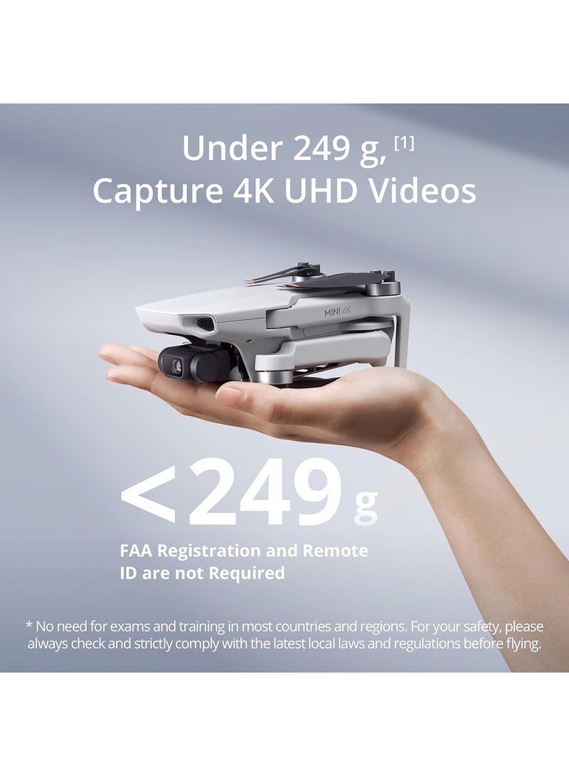dji Mini 4K Fly More Combo, UAE Version with official warranty support, Drone with 4K UHD Camera for Adults, Under 249 g, 3-Axis Gimbal Stabilization, 10km Video Transmission, Auto Return, 3 Batteries for 93-Min Max Flight Time, QuickShots - Image 4