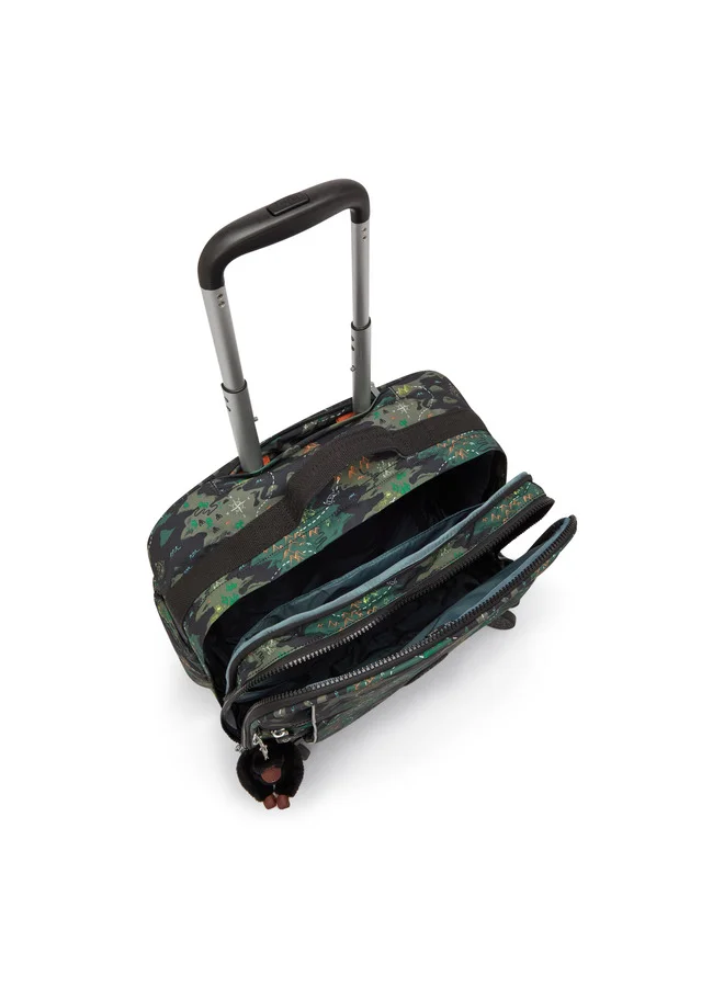 kipling New Storia Camo Treasure Large Wheeled Bag