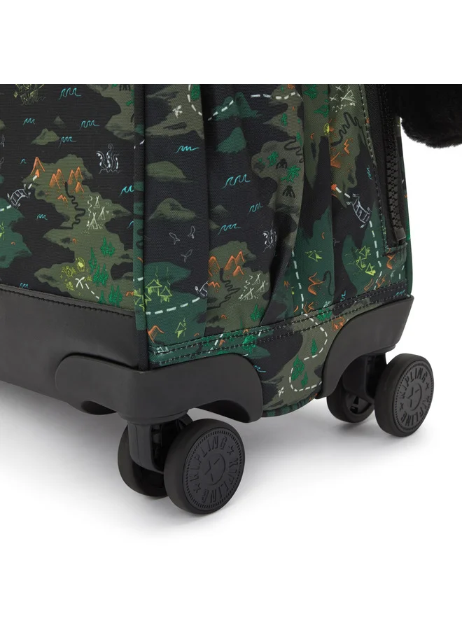 kipling New Storia Camo Treasure Large Wheeled Bag