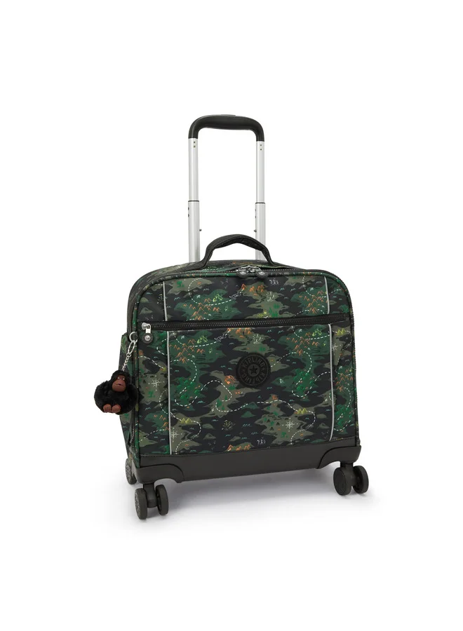 kipling New Storia Camo Treasure Large Wheeled Bag
