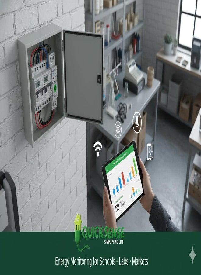 Quick Sense | TUYA WiFi Smart Switch 63A 1P DIN Rail | Smart Life App Control | Energy Meter with Voice Control | Overload, Undervoltage, Overcurrent Protection | Alexa Google Compatible | Pack of 1 - Image 5