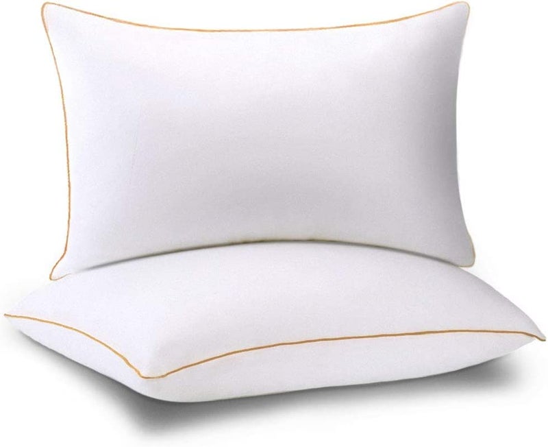 Homerz Homerz Polyester Set of 2 Premium Bed Pillows 17 X 27 Inch Size New Roll Packaging yp  - Image 2