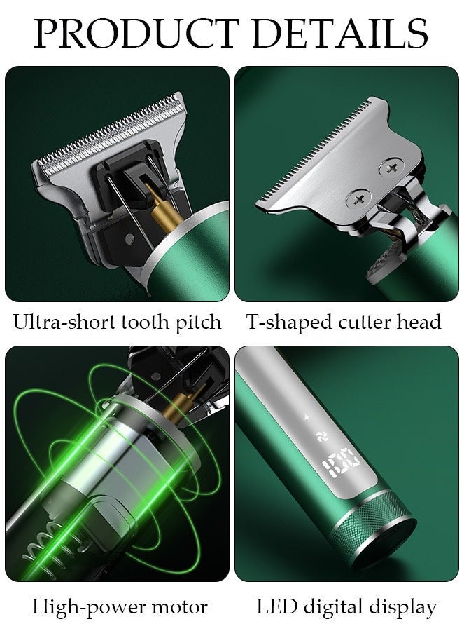 DUNISO Smart Hair Clippers Electric with 3 Kinds of Positioning Combs Turbo Motor Hair Cutting Kit Pro Mens Clippers for LED Display Cordless Rechargeable Hair Trimmer Set Professional Barbers Grooming Kit - Image 3