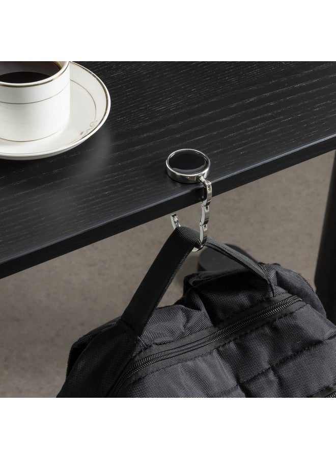 kwmobile Purse Hanger for Table (Set of 2) - Purse Hook for Table - Folding Handbag Hanger - Portable Bag Holder - Image 2