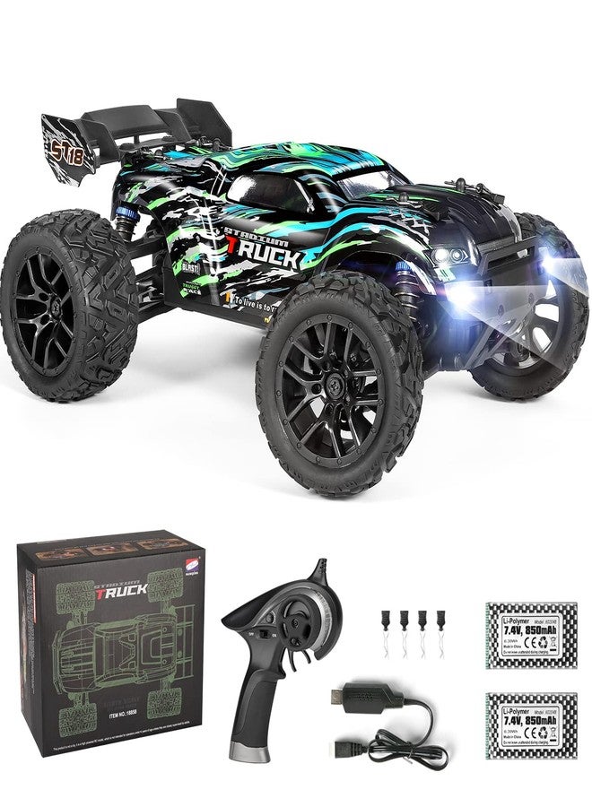 HAIBOXING RC Cars Hailstorm, 36+KM/H High Speed 4WD 1:18 Scale Waterproof Truggy Remote Control Off Road Monster Truck with Two Rechargeable Batteries, All Terrain Toys for Kids and Adult - Image 1