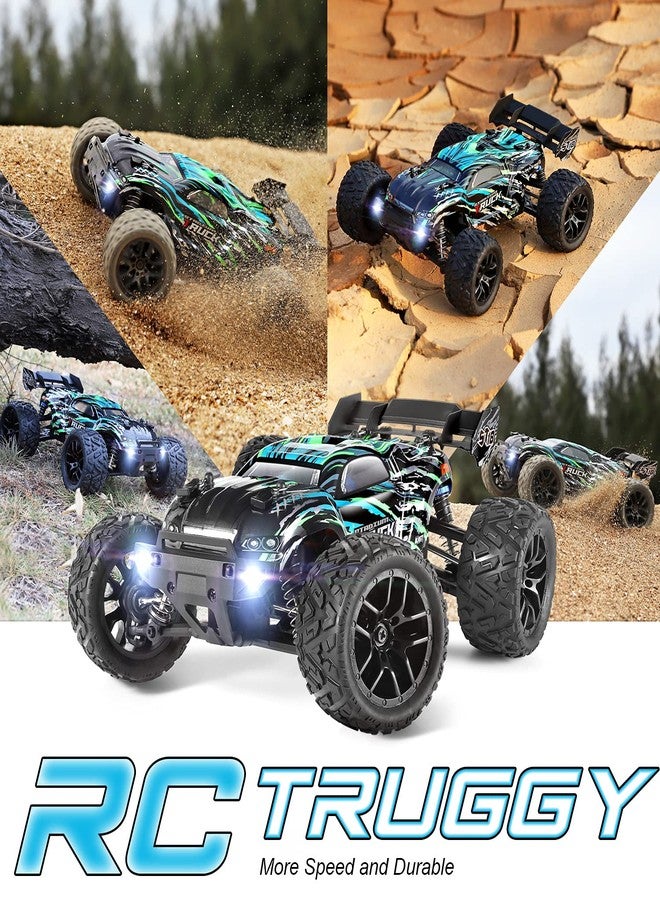 HAIBOXING RC Cars Hailstorm, 36+KM/H High Speed 4WD 1:18 Scale Waterproof Truggy Remote Control Off Road Monster Truck with Two Rechargeable Batteries, All Terrain Toys for Kids and Adult - Image 2