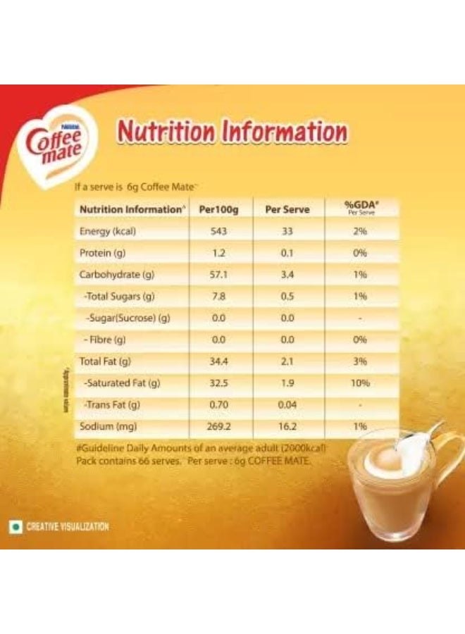 Coffee Mate Nestle Original Mate Coffee Creamer (2 x 400g Combo Pack) - Image 4