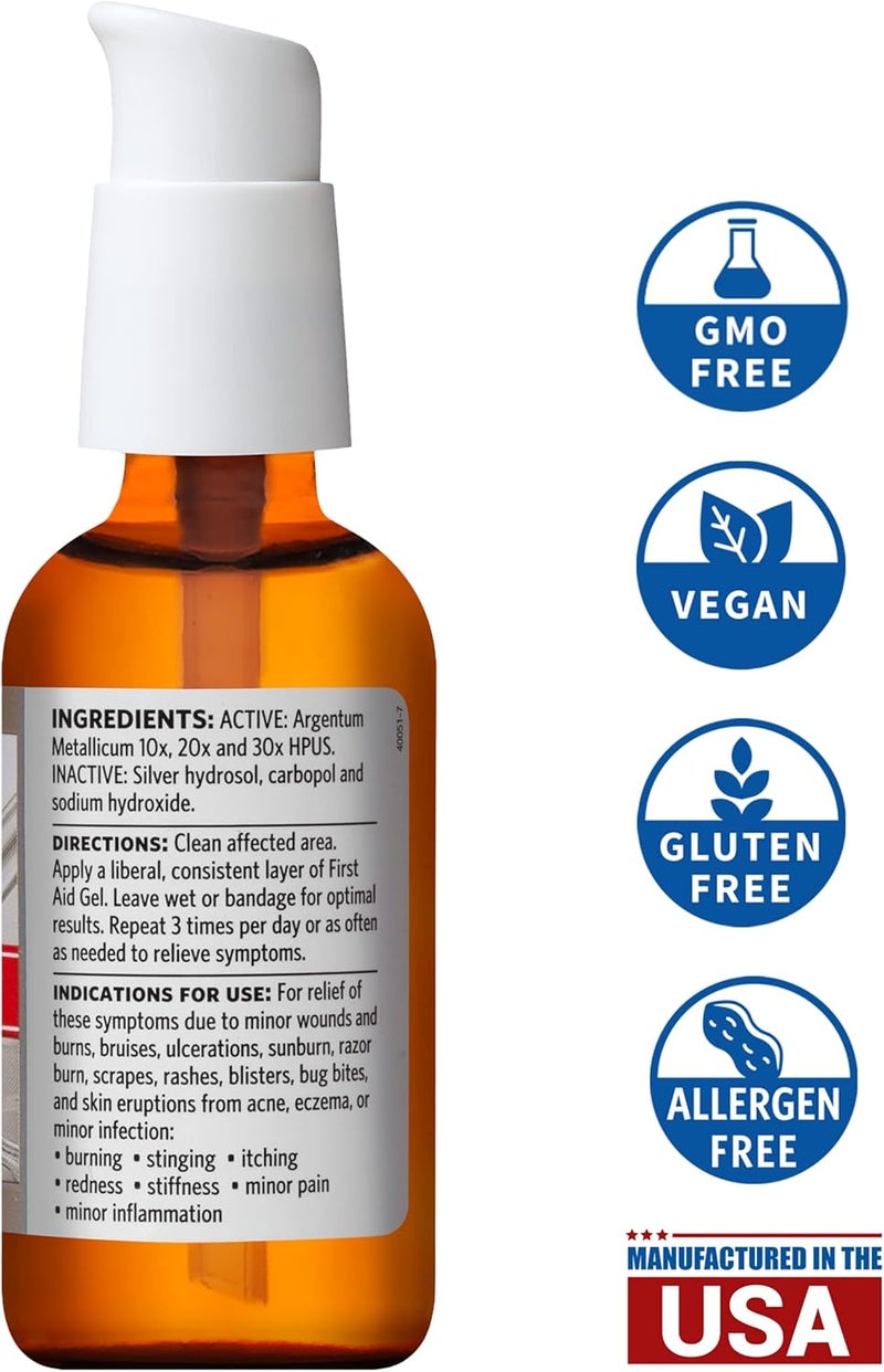 Argentyn 23 Professional Silver First Aid Gel Argentum Metallicum Gel Wound Care Support Topical Skin Care for Soothing Support with Convenient Pump 1 fl oz 30 mL - Image 3