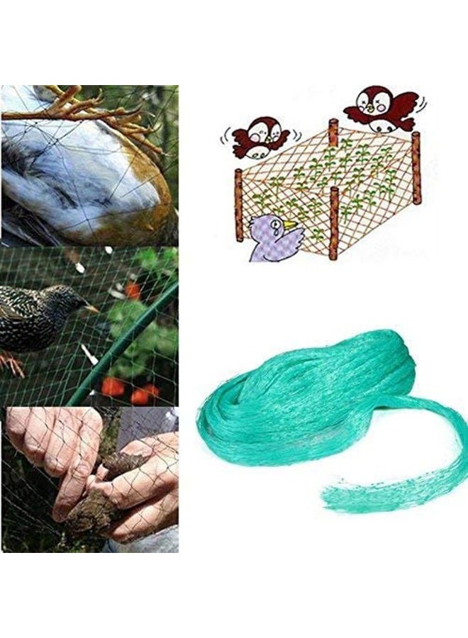 Estink Anti-Bird Netting,4m x 9.9m Garden Bird Netting Safety Trellis Net Plant Fruit Tree Protect Sparrow Pest Catching Mesh, Green - Image 4