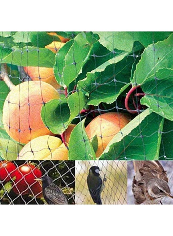 Estink Anti-Bird Netting,4m x 9.9m Garden Bird Netting Safety Trellis Net Plant Fruit Tree Protect Sparrow Pest Catching Mesh, Green - Image 2