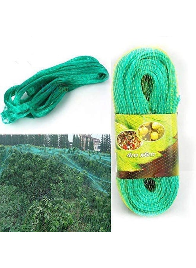 Estink Anti-Bird Netting,4m x 9.9m Garden Bird Netting Safety Trellis Net Plant Fruit Tree Protect Sparrow Pest Catching Mesh, Green - Image 5