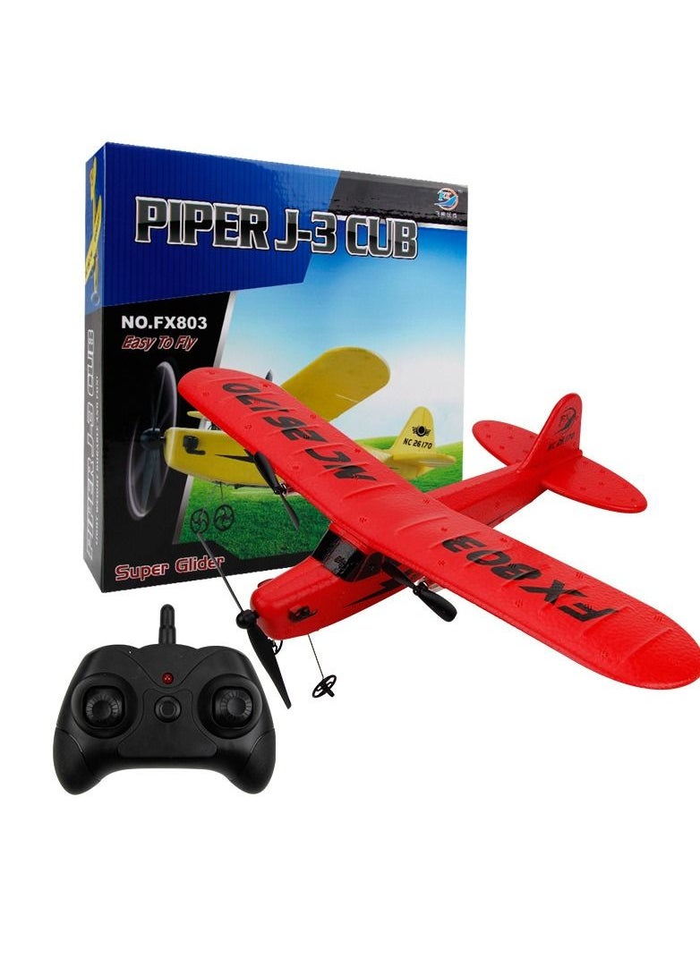 AROAQ RC Foam Aircraft Remote Control Airplane Foam Toys for Children FX803 With Box Red  - Image 1