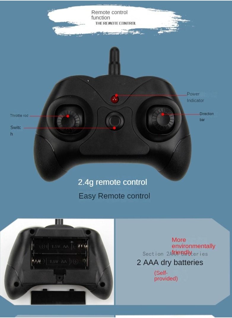 AROAQ RC Foam Aircraft Remote Control Airplane Foam Toys for Children FX803 With Box Red  - Image 5