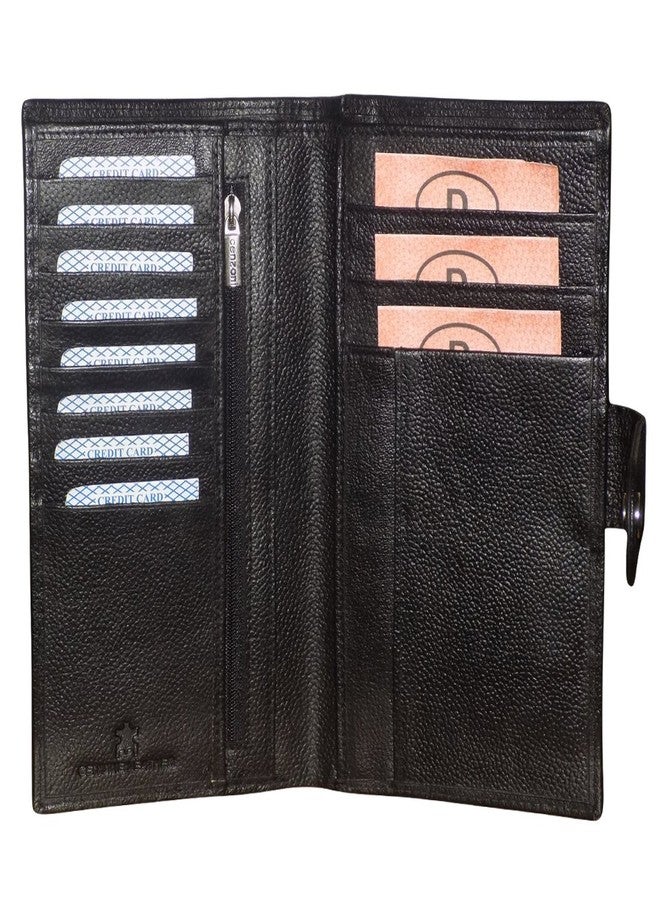 STYLE SHOES Unisex Black Leather Passport Holder||Passport Wallet||Boarding Pass Holder||Mobile Case||Credit/Debit Card Holder||Personal Organiser - Image 5