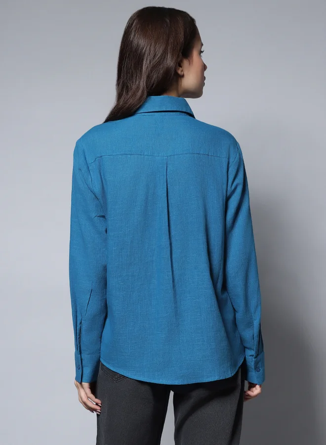 هاي ستار Solid Long Sleeves Regular Fit Shirt
