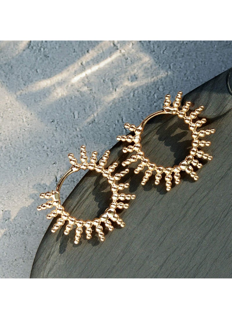 Mevecco - Women Huggie Earrings Gold Hoop 14K Gold Filled Small Simple Handmade Hypoallergenic Everyday Jewelry - Image 1