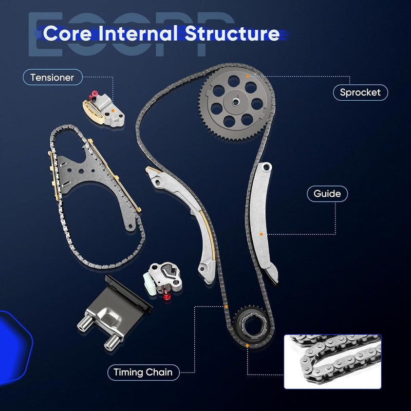 ECCPP طقم سلسلة توقيت ECCPP لبيوك رينير، شيفروليه كولورادو، وتريل بليزر 2004-2007 - Image 3