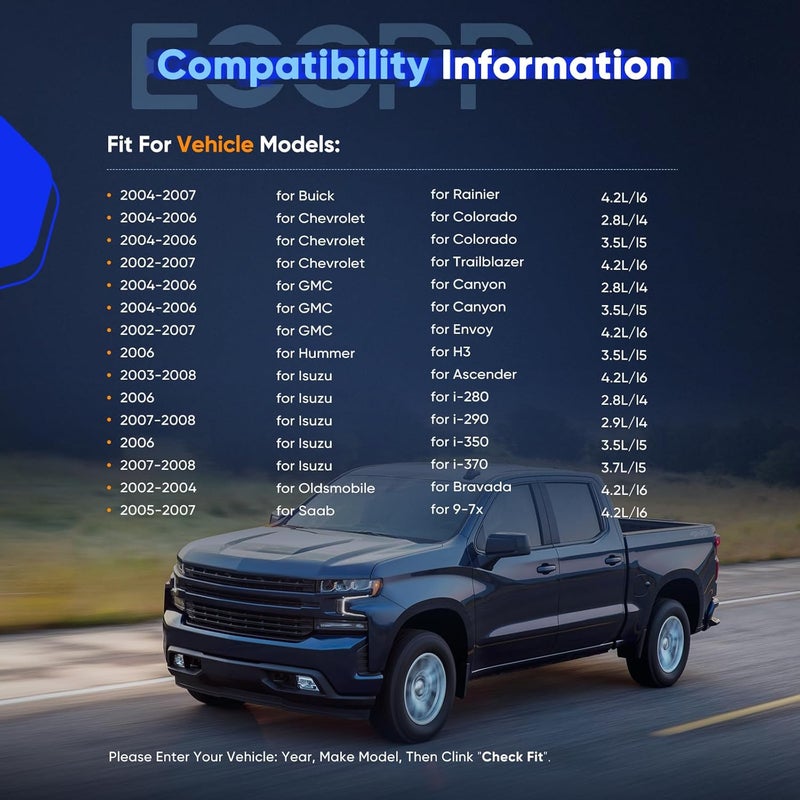 ECCPP طقم سلسلة توقيت ECCPP لبيوك رينير، شيفروليه كولورادو، وتريل بليزر 2004-2007 - Image 2
