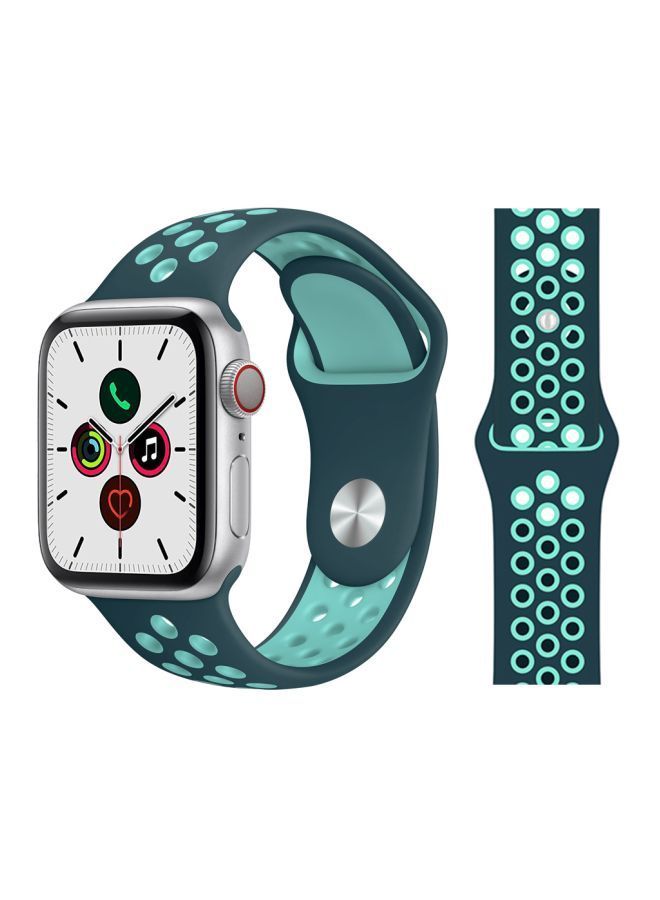 نيبمينينت سوار بديل لساعات أبل سيريز 5/4/3/2/1 مقاس 40/38 مم أخضر غامق - Image 2