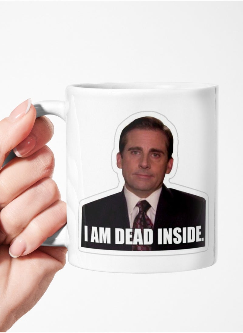 Phone Plante - I'm Dead Inside Mug Ceramic Mug for Tea and Coffee with Handle 11Oz - Image 1