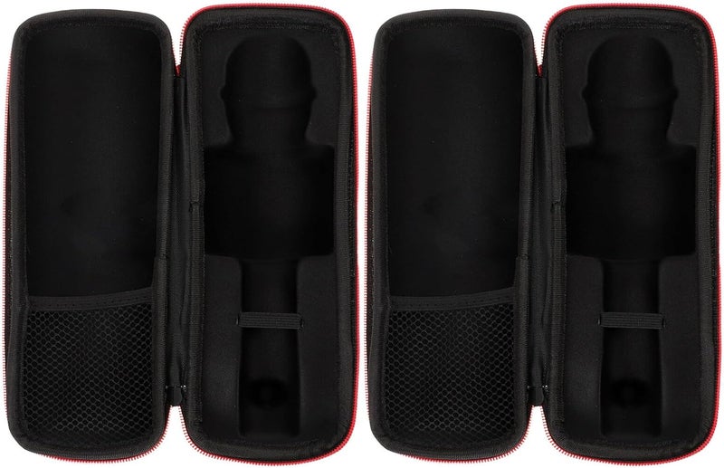 Vaguelly Microphone Carrying Case Set, Portable Shockproof Handheld Mic Storage Bag with Zipper, Compact Protective Music Equipment Organizer for Travel and Karaoke - Image 1