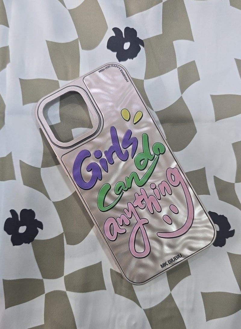 CATANES Letter Phone Case Cover for Apple iPhone 13 Pro Max Rose Gold-1