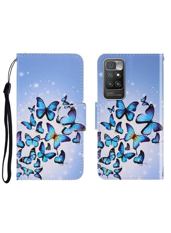 Case For Xiaomi Redmi 10 3D Colored Drawing Horizontal Flip Leather Phone Case