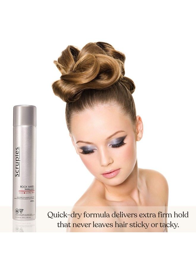 Scruples Rock Hard Finishing Spray Extreme Extra Firm Hold Maximum Control & Shine Lightweight Setting Spray Long Lasting Hairstyle - Image 4
