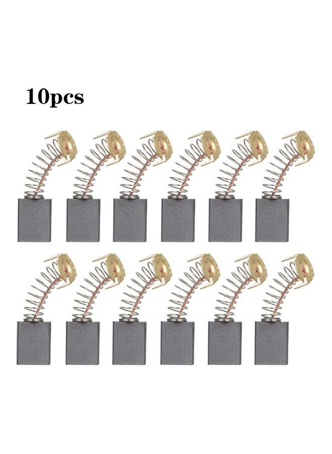 Generic 10-Piece Replacement Carbon Motor Brush Set Grey/Gold/Silver  - Image 1