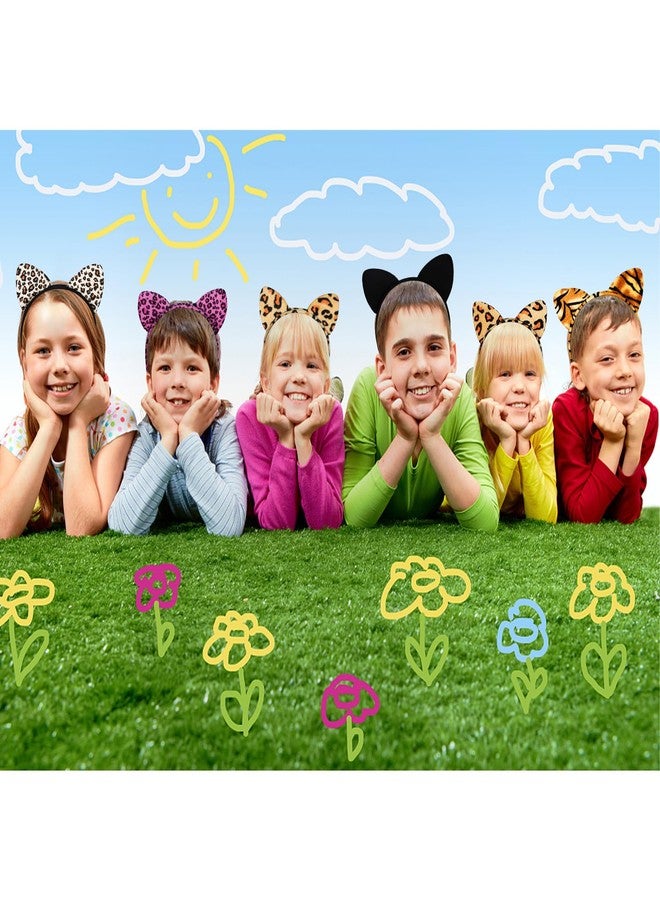 YARIEW 12 Pcs Cat Ears Headbands Animal Ears and Horns Headband Plush Horns Cosplay Costume Halloween Christmas - Image 5