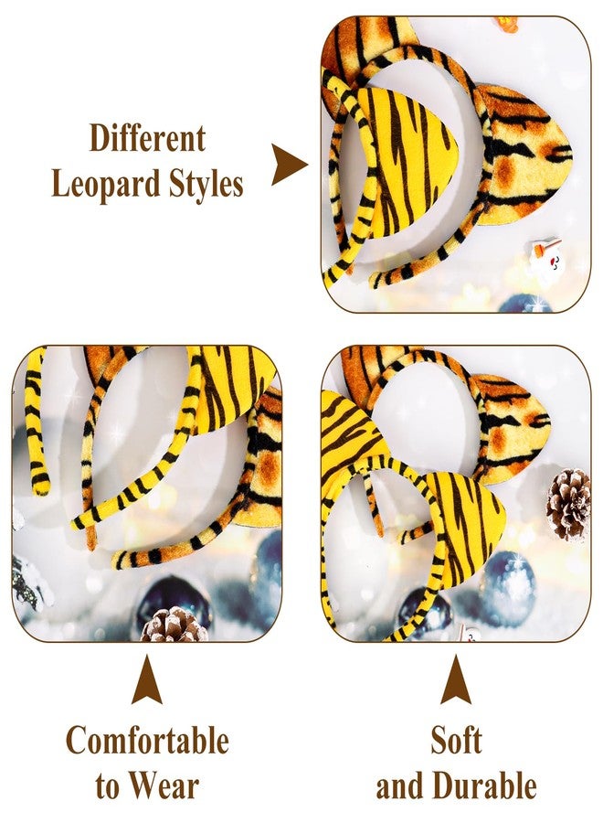 YARIEW 12 Pcs Cat Ears Headbands Animal Ears and Horns Headband Plush Horns Cosplay Costume Halloween Christmas - Image 3