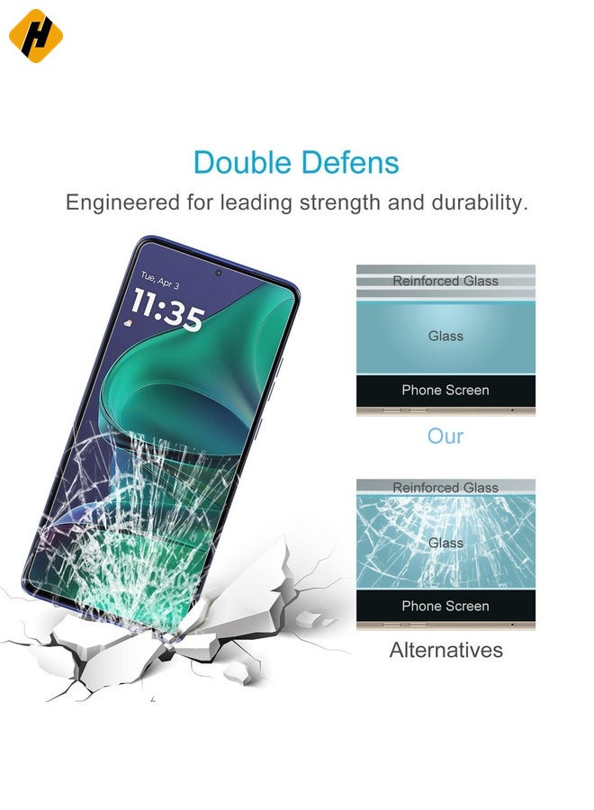 HuHa Screen Protector For Motorola Edge 60 Stylus 50pcs 0.26mm 9H 2.5D Tempered Glass Film - Image 5