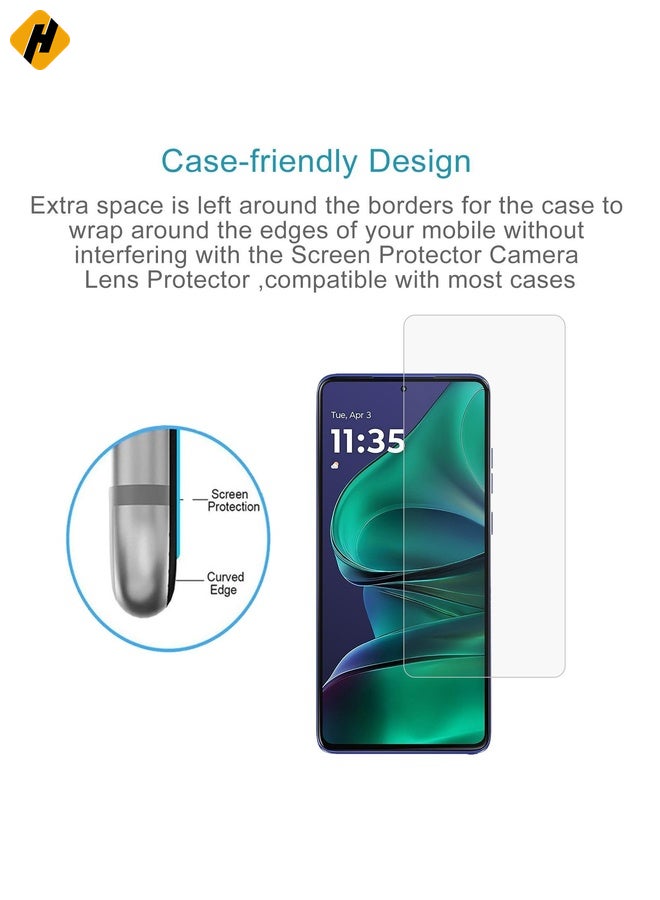 HuHa Screen Protector For Motorola Edge 60 Stylus 50pcs 0.26mm 9H 2.5D Tempered Glass Film - Image 3