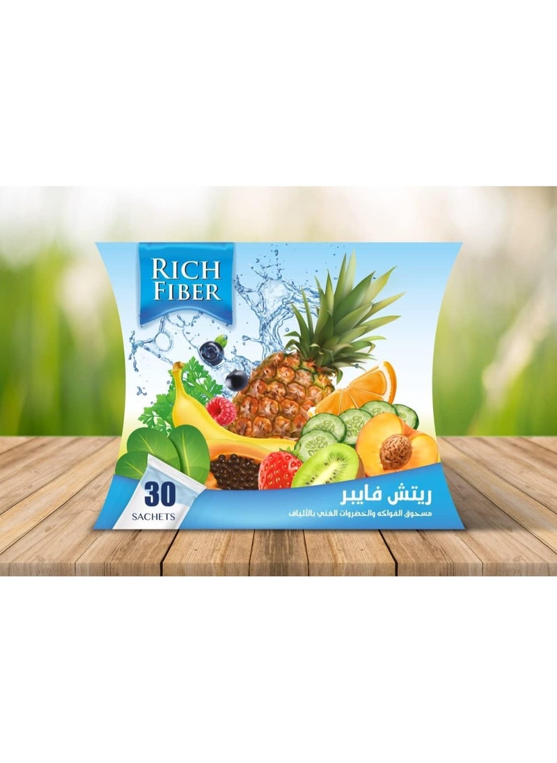 ريتش فايبر  - مسحوق الريتش فايبر 30 ظرف - Image 1