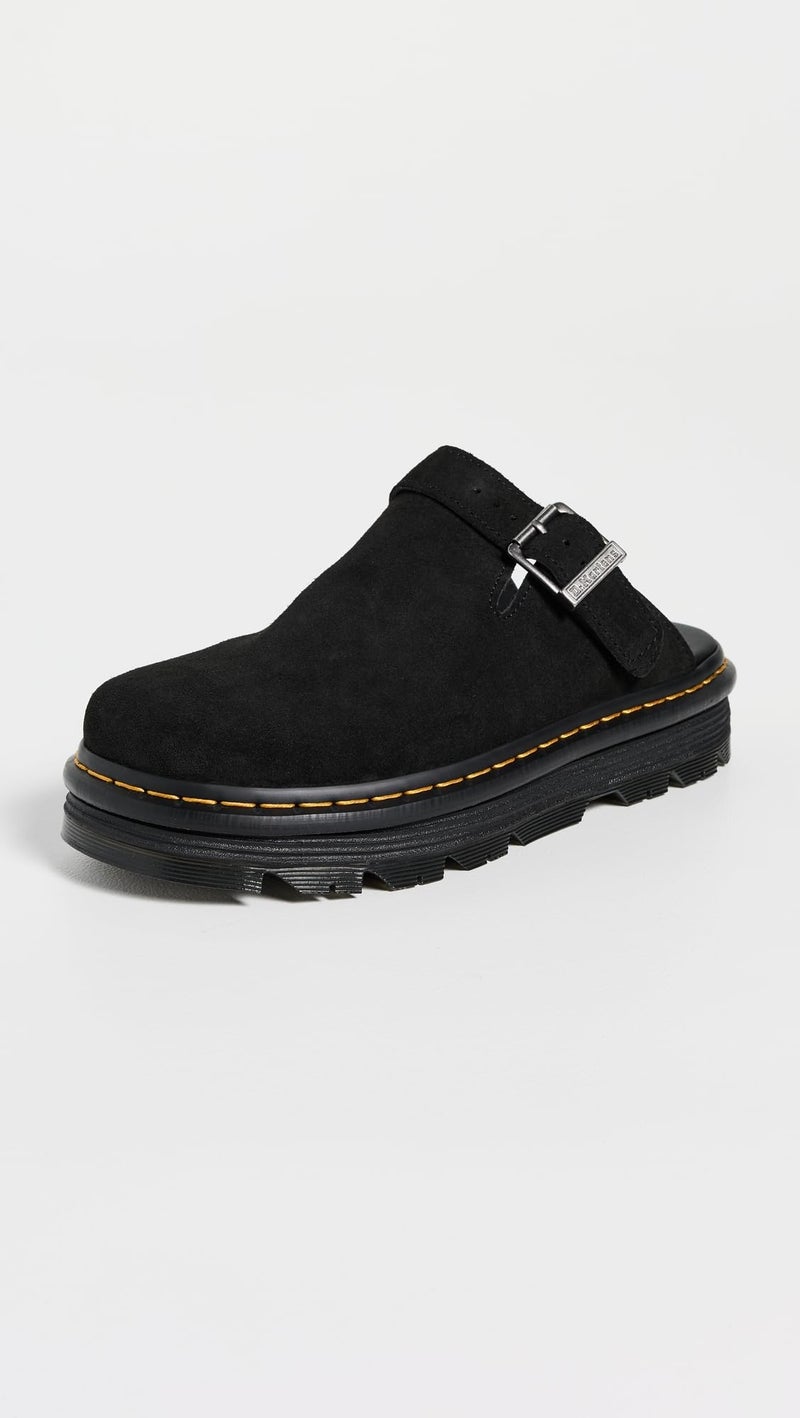 Dr. Martens Unisex Zebzag Mule, Black Eh Suede, 7UK, 9 US Women/8 US Men - Image 2