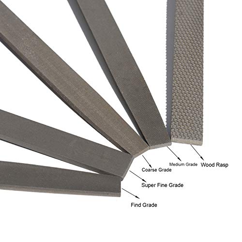 ASNOMY Heavy Duty 8“ Steel File and Rasp Set with Rubber Handles，High Carbon Steel Rasp & Flat Metal File for Wood, Metal, Steel, Plastic - Image 5