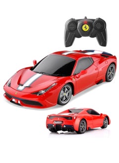 RASTAR 1:24 Scale Official Licensed Ferrari 458 Speciale A Electric Remote Control Sport Racing Hobby Toy Car, RC Car Model Vehicle Gift for Boys, Girls, Teens and Adults - Red  - Image 1