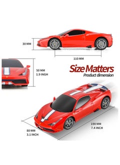 RASTAR 1:24 Scale Official Licensed Ferrari 458 Speciale A Electric Remote Control Sport Racing Hobby Toy Car, RC Car Model Vehicle Gift for Boys, Girls, Teens and Adults - Red  - Image 5