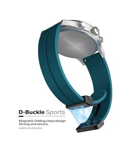 Watch New Version Magnetic Buckle Soft Silicone Sport Band for Redmi Watch 5 Lite Smart Watch Men Women - Turquoise  - Image 2