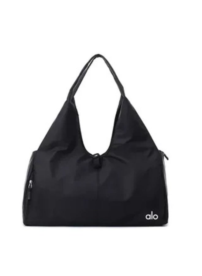 حقيبة اليوجا الرياضية ALO - حقيبة تخزين كبيرة الحجم بلون سادة قابلة للفصل بين الرطب والجاف